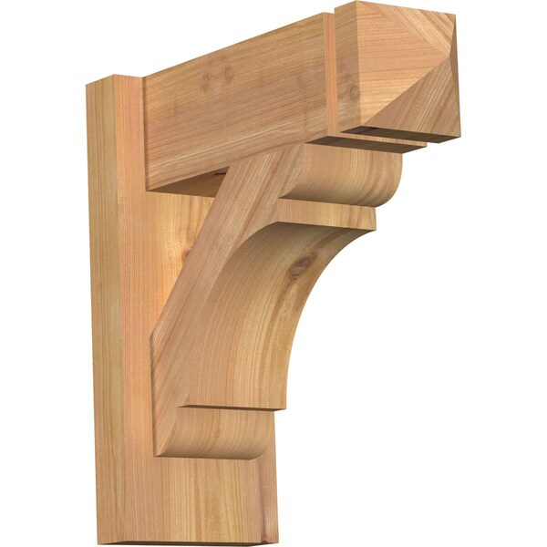Ekena Millwork Olympic Arts & Crafts Smooth Outlooker, Western Red Cedar, 5 1/2"W x 14"D x 14"H OUT06X14X14OLY03SWR - main